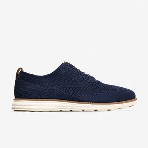 Cole Haan Original Grand Stitchlite Wingtip Oxford - Navy